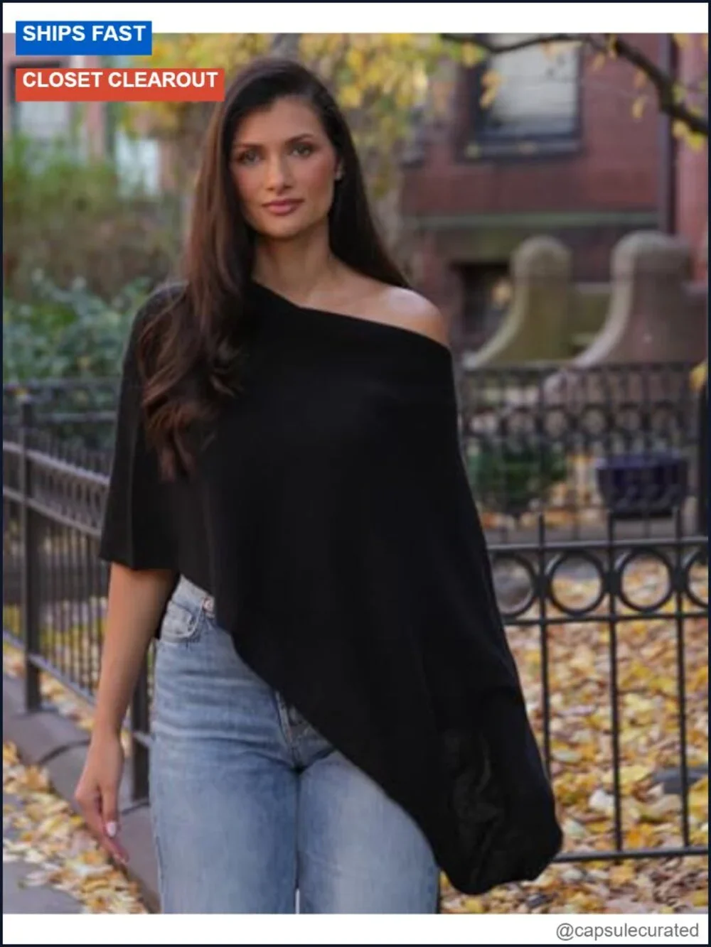 100% Cashmere Dress Topper Poncho Wrap Cape Shawl